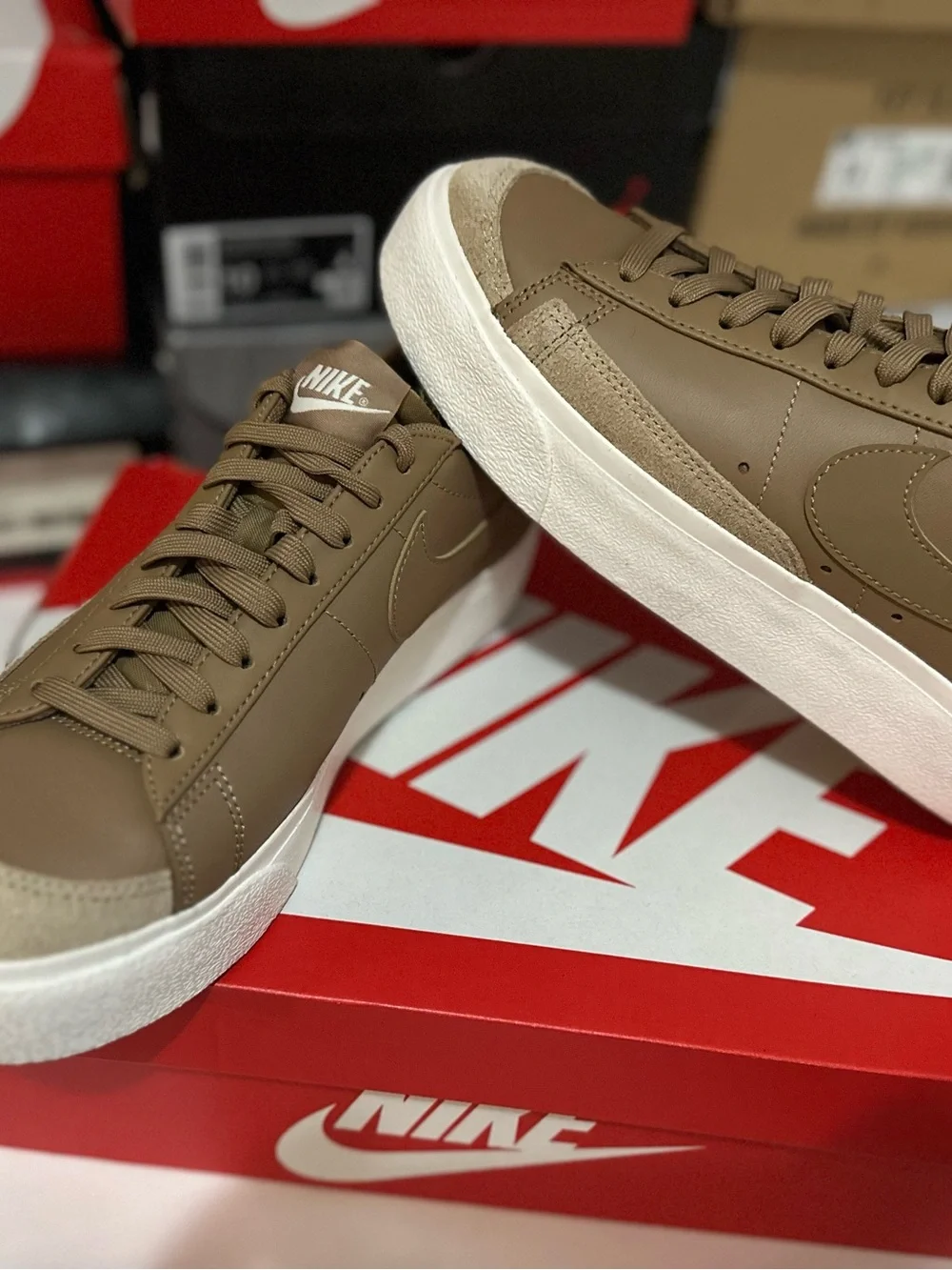 Nike Blazer Low Platform Dark Driftwood (Women's)